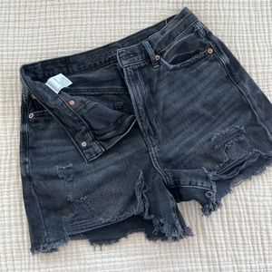 Black Denim shorts